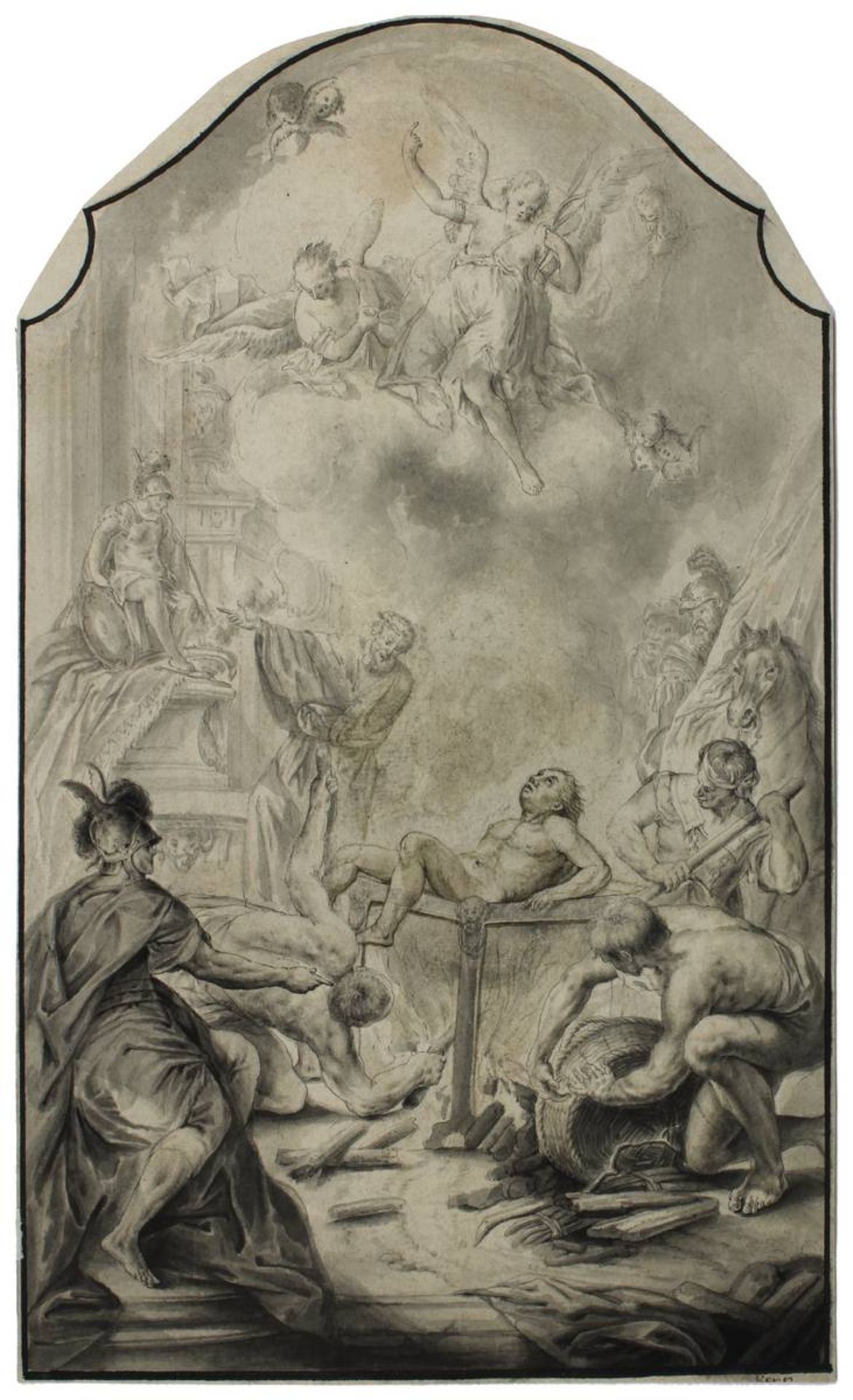 Kern, Anton (Tetschen/Böhmen 1710 - 1747 Dresden), attr., Martyrium des Heiligen Laurentius,