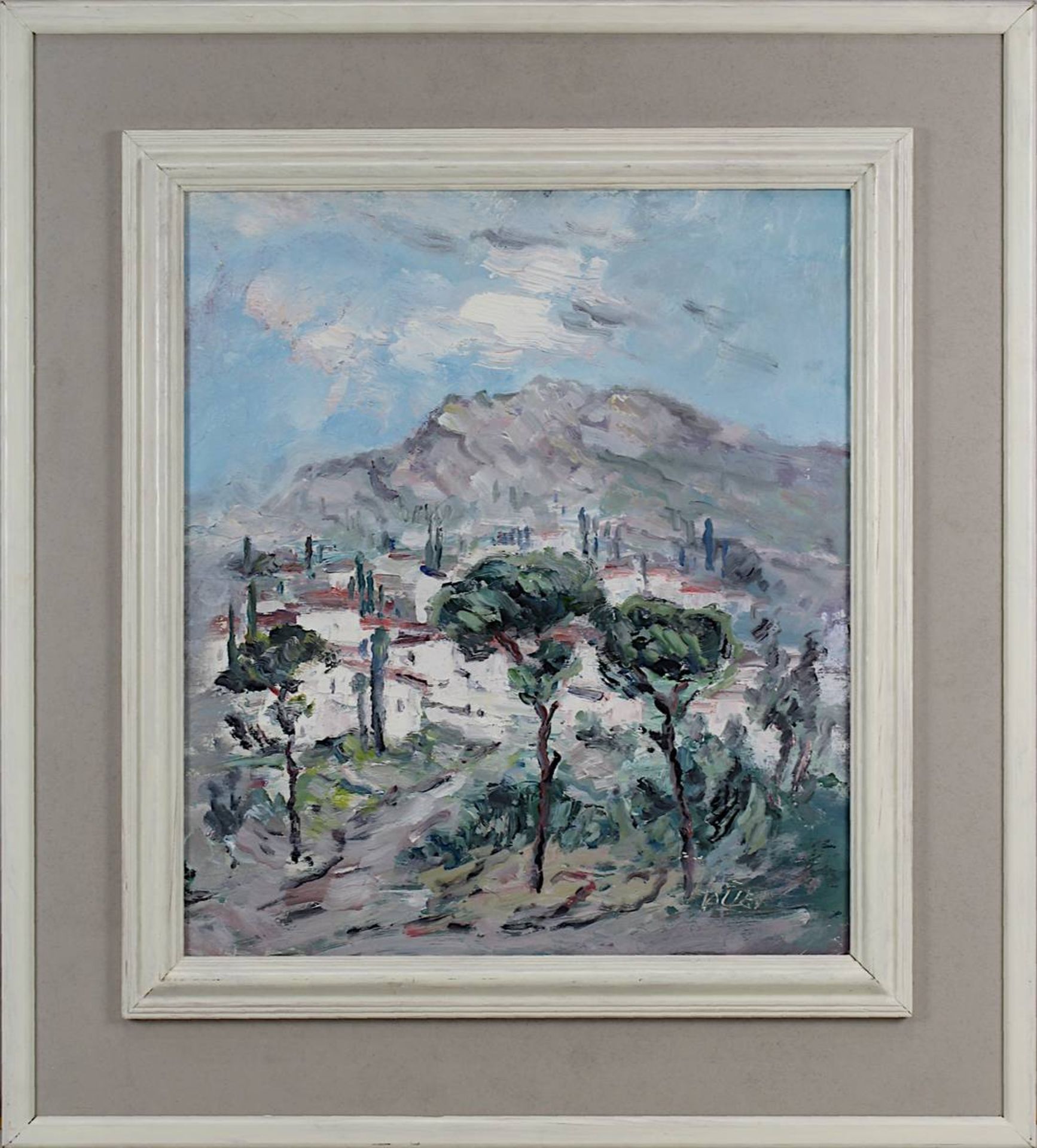 Lauer, Heinrich Maria (Saarbrücken 1924 - 2014 Saarbrücken), Landschaft in der Provence, re. u.