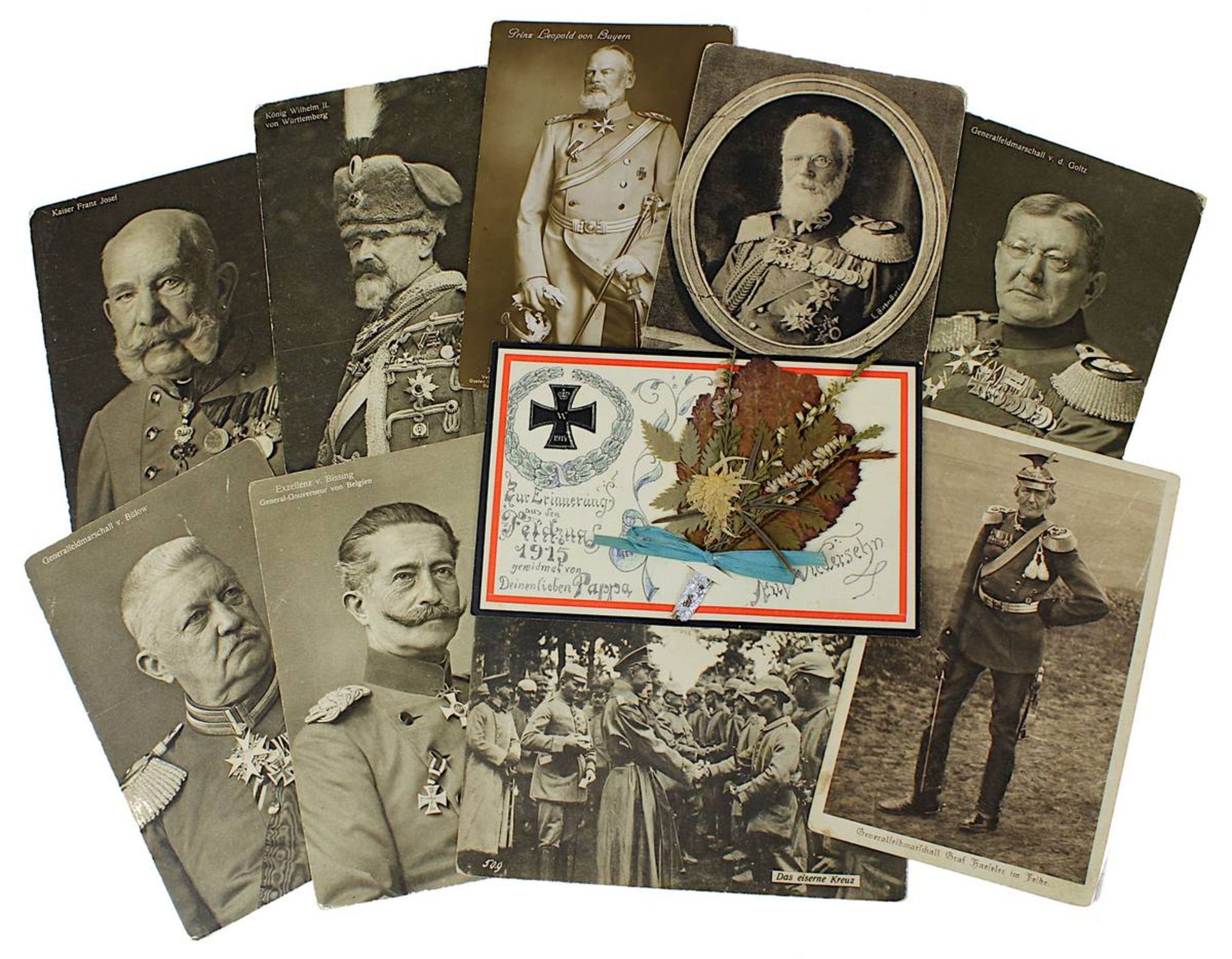 Interessante Sammlung von ca. 140 Postkarten, meist Deutsches Kaiserreich um 1910-18, Postkarten mit