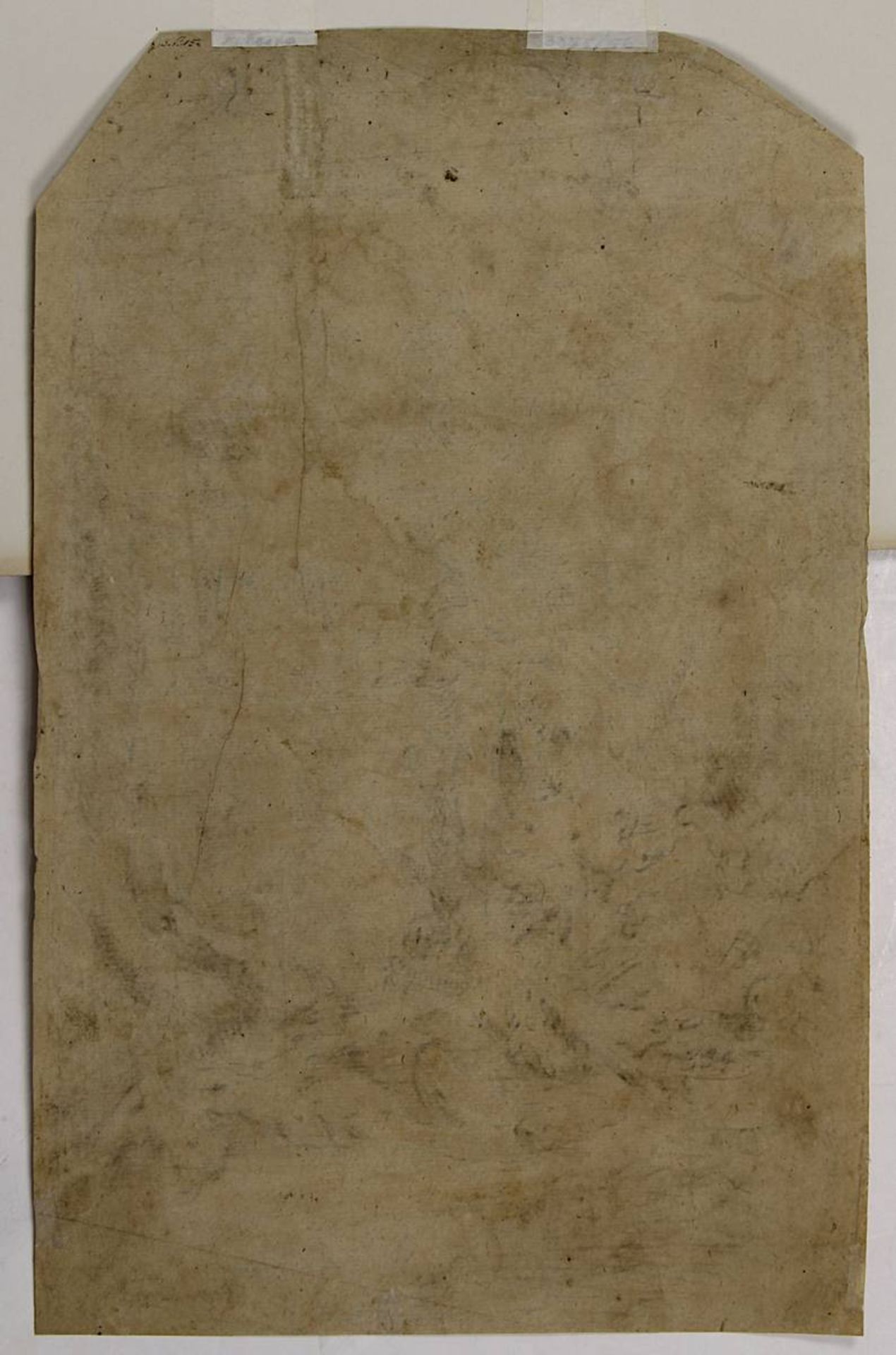 Testa, Pietro (Lucca 1611 - 1650 Rom), Der Heilige Georg im Kampf mit dem Drachen, braune Tinte, - Bild 2 aus 2