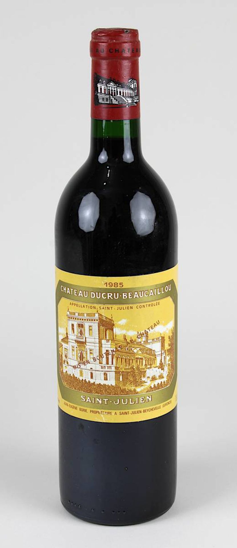Eine Flasche 1985er Château Ducru Beaucaillou, Saint Julien Beychevelle Gironde, gute Füllhöhe, 3192