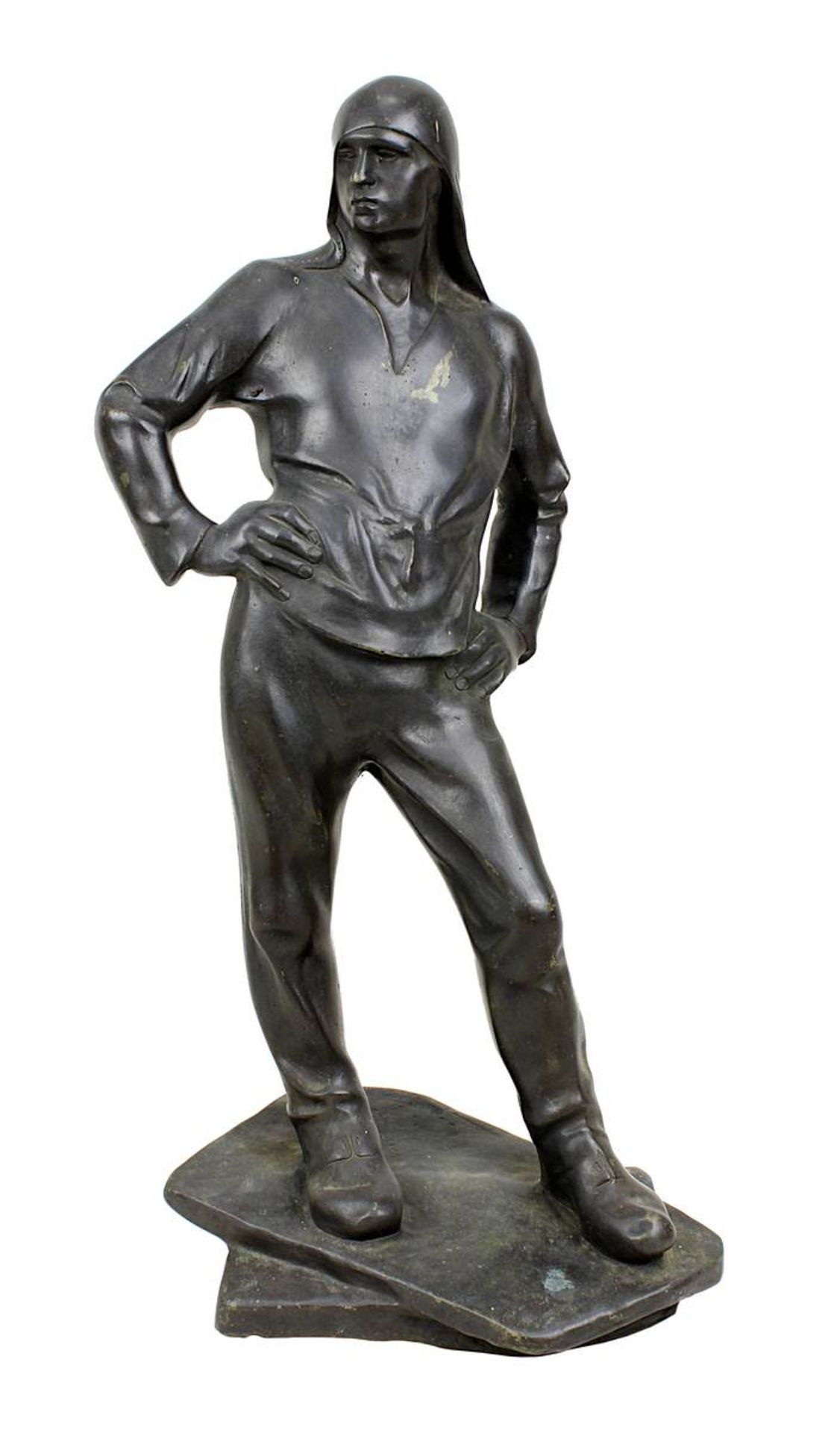 Meunier, Constantin (Etterbeek/Brüssel 1831 - 1906 Ixelles) "Le Débardeur", Bronzeskulptur auf