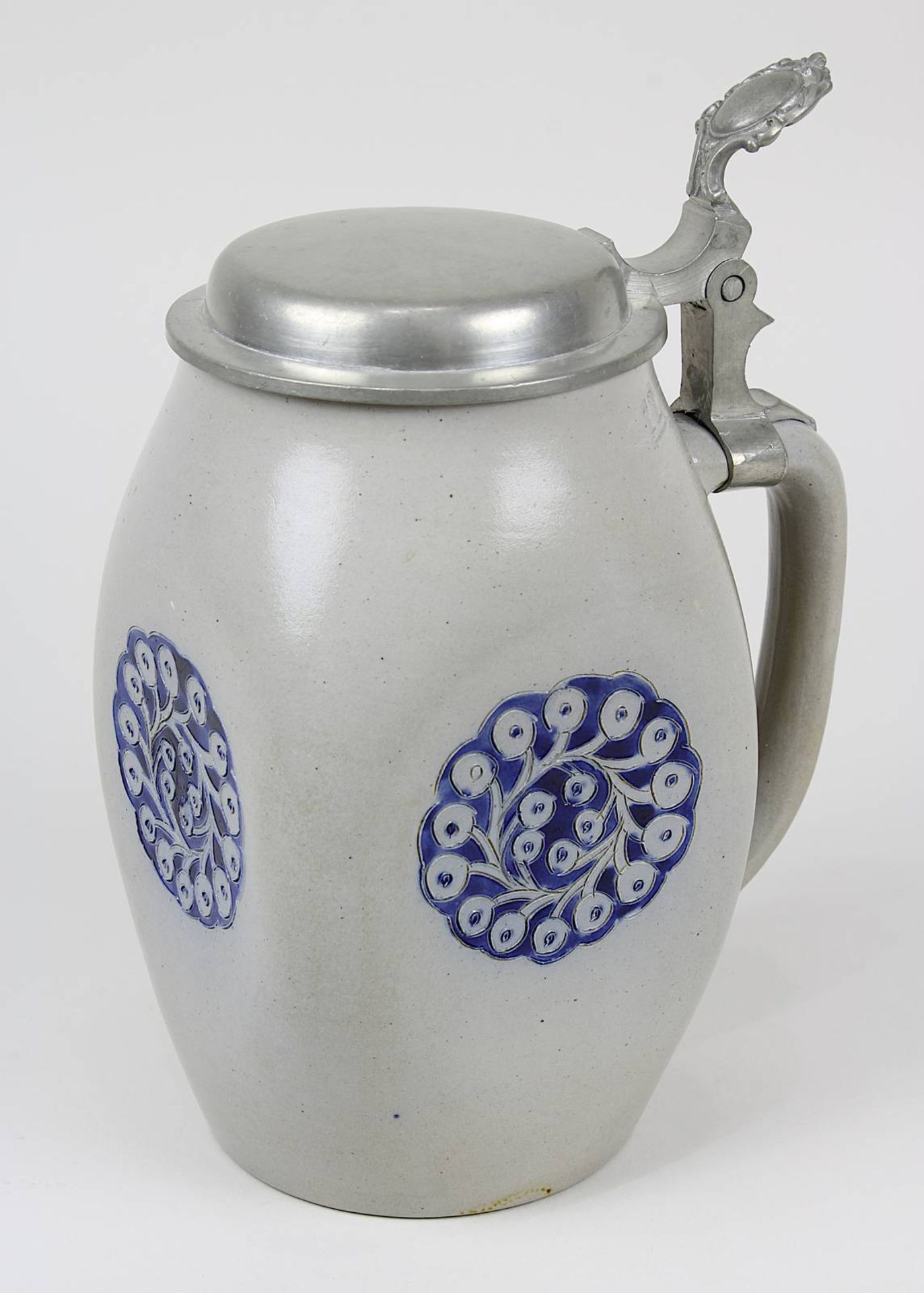 Richard Riemerschmidt, Jugendstil-Bierkrug aus Keramik, Hersteller Reinhold Merkelbach,