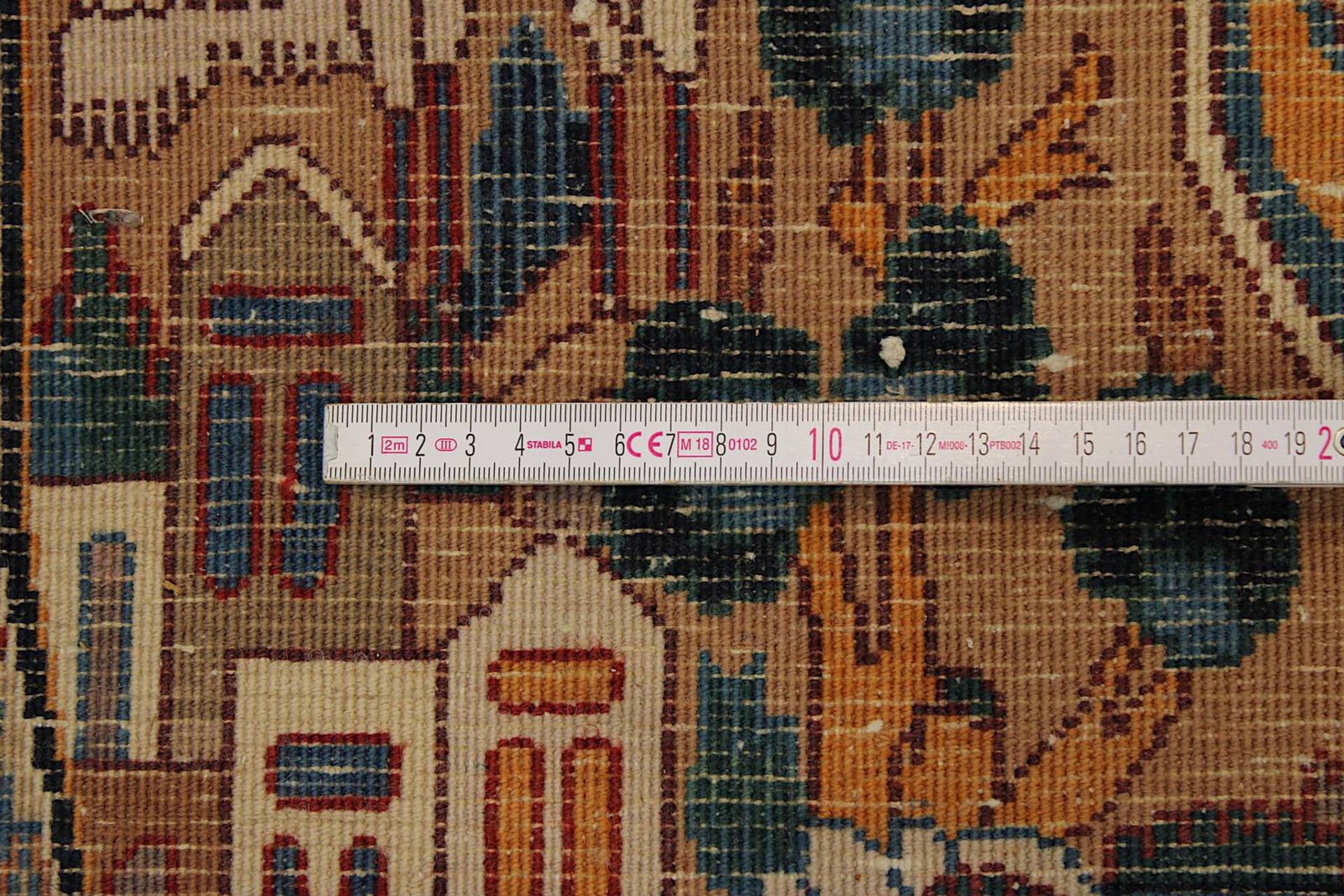 Ausgefallener großer Kaschmar-Teppich, Persien 2. H. 20. Jh., aufwendig gearbeitet, sehr gute - Image 11 of 16
