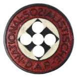 Parteiabzeichen der NSDAP, Deutsches Reich 1939 - 1945, emailliert, auf Rückseite gemarkt M1/92 u.