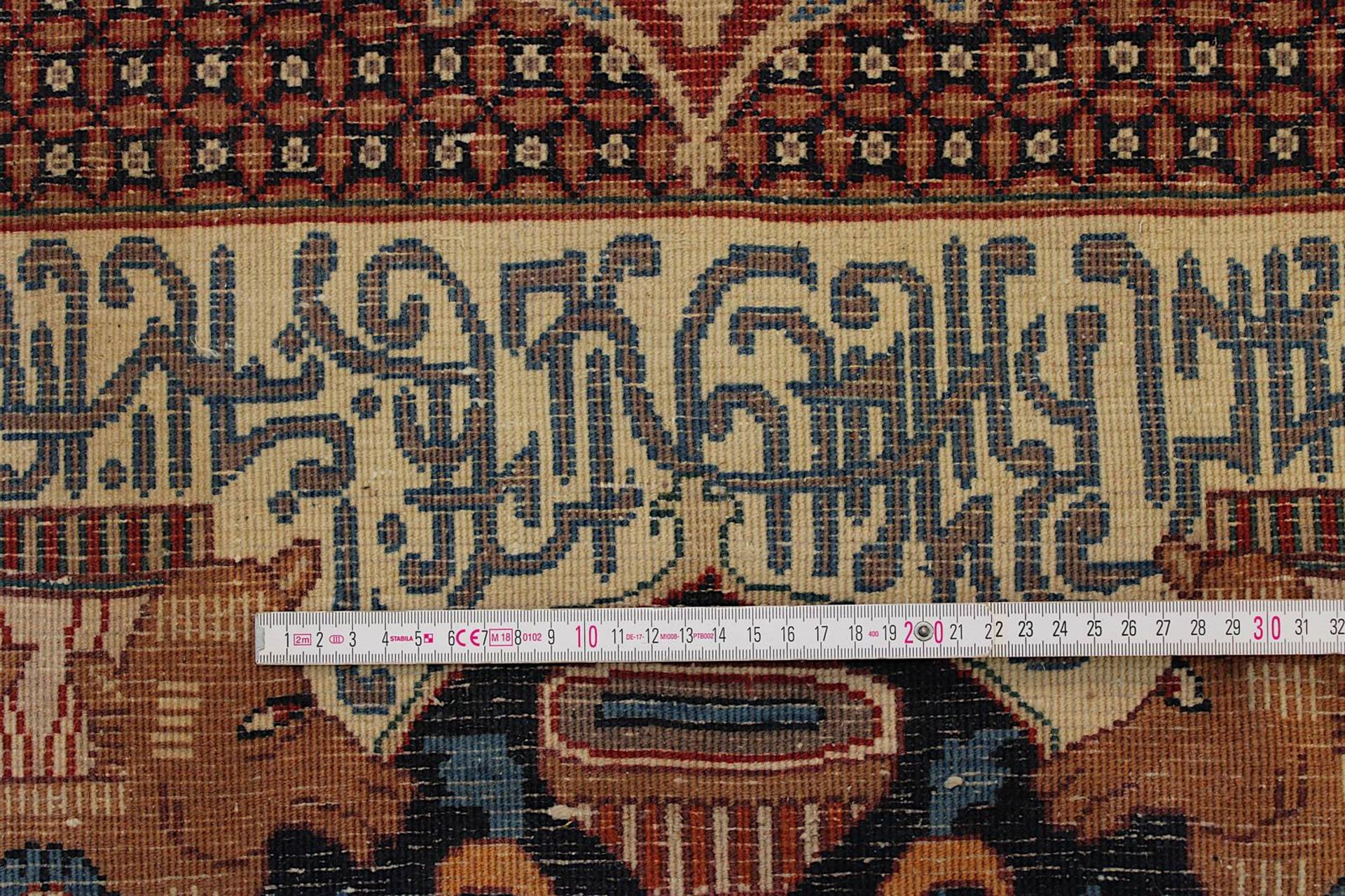 Ausgefallener großer Kaschmar-Teppich, Persien 2. H. 20. Jh., aufwendig gearbeitet, sehr gute - Image 16 of 16