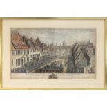 "Representation du Faubourg de Saverne, de la ville de Strasbourg", kolorierter Kupferstich um 1744,