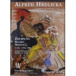 Hrdlicka, Alfred (Wien 1928-2009 Wien), Plakat zur Ausstellung Museum St. Ingbert 1994, re. unt.