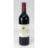 Eine Flasche 2001er Château Guadet-St. Julien, Grand Cru Classé , Saint-Émilion, R. Lignac, sehr