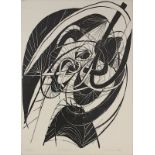 Zimmer, Hans Peter (Berlin 1936 - 1992 Soltau), "Drahtzieher", schwarzweiß-Lithographie, am