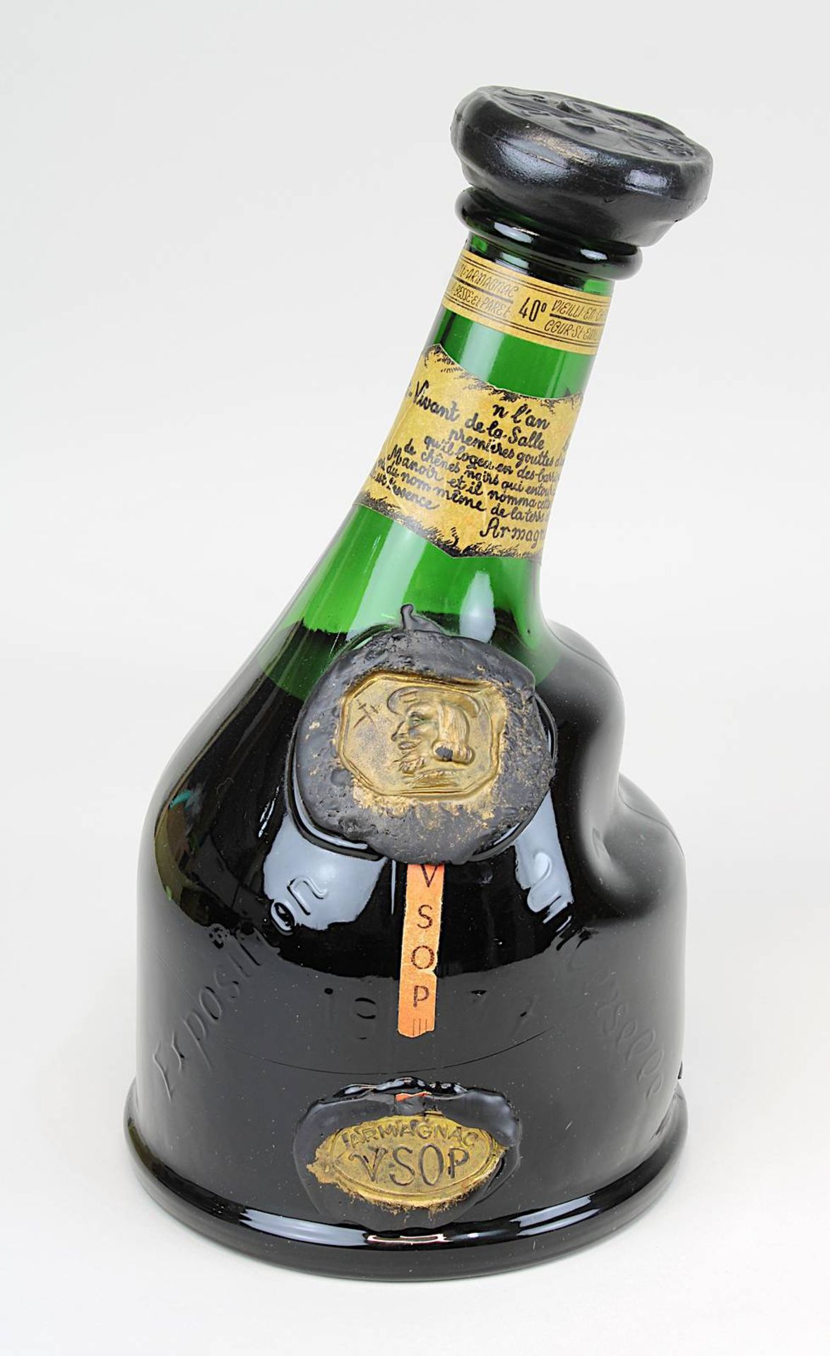 1 Flasche 1937er Saint Vivant de la Salle Armagnac, VSOP, Besse et Paret Distributeur, Exposition