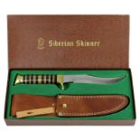 Jagdmesser Siberian Skinner, im originalen Karton, Klinge bez. Siberian Skinner und Solingen