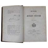 "Histoire de Jules César", Tome I und II, Paris, Verlag Henri Plon 1865, Vorwort von Napoleon III,