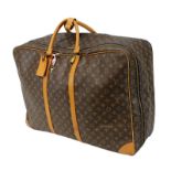 Louis Vuitton Koffer Satellite 65 Monogram Canvas mit Lederdetails, mehrfach gemarkt, goldfarbene