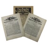 Drei Militärzeitungen, 1860 bzw. 1916: 2 Ex. "Allgemeine Militär-Zeitung, herausgegeben von einer