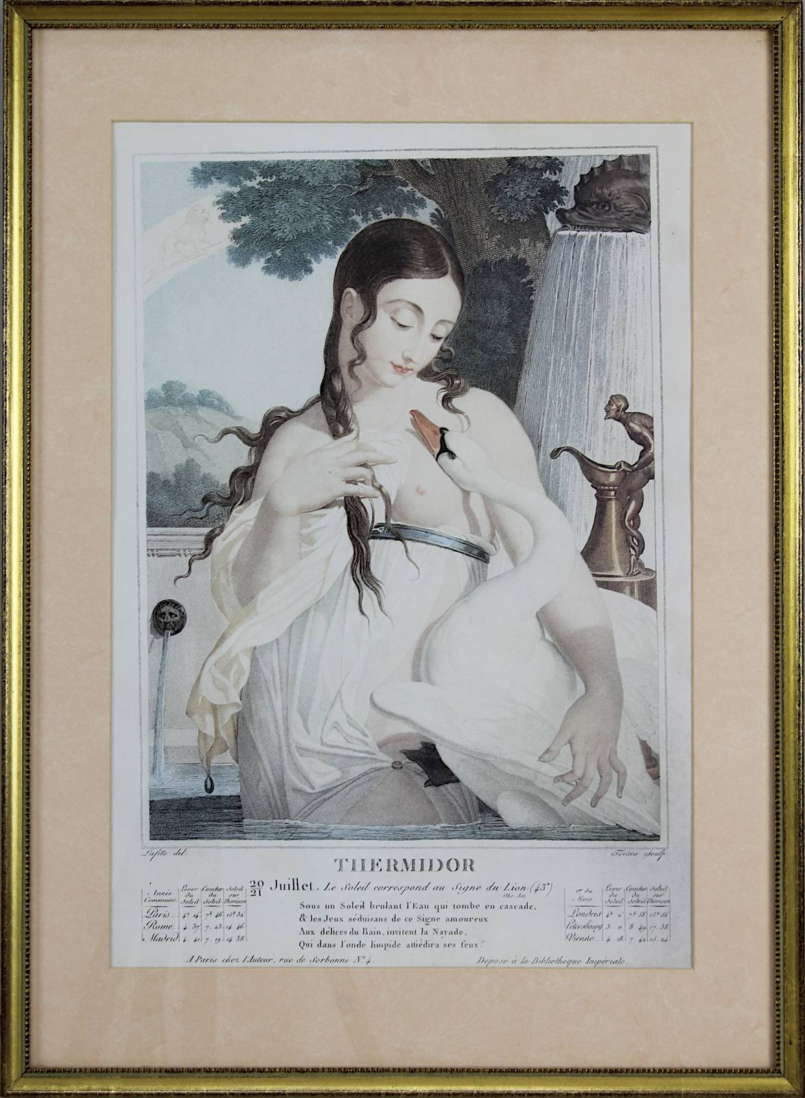 Darstellung der 12 Monate, Frankreich um 1800, Farbstiche Salvadore Tresca (ca. 1750 - 1815), nach - Image 10 of 13