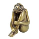 Bruni, Bruno (geb. Gradara 1935), "Mignon", Kleinbronze, mit goldbrauner Patina, auf Unterseite