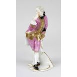 Nymphenburg Porzellanfigur Octavio aus der Commedia dell'Arte, Entwurf Franz Anton Bustelli um 1759,