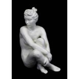 Rosenthal Porzellanfigur "Die Sitzende", Entwurf Lore Friedrich-Gronau 1948, ausgeformt 1950er