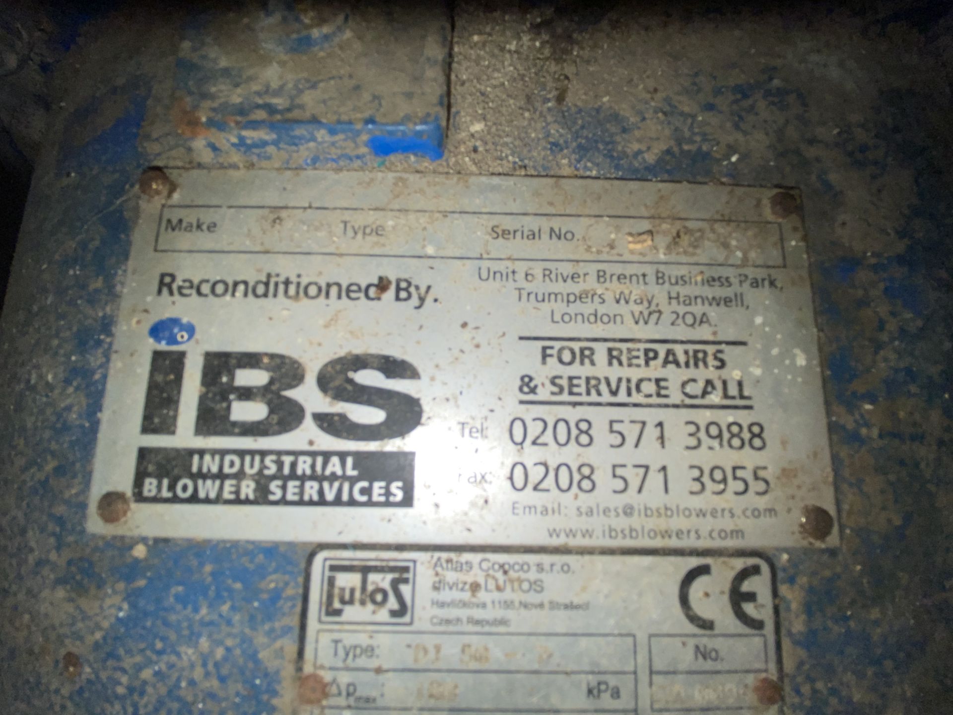 IBS D150 Blower, serial no. G2L0091, year of manufacture 2012, with 22kW electric motor. Site - Image 5 of 5