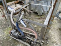 Stainless Steel Frame, approx. 1m x 1.2m, with pump. Lot located Bretherton, Lancashire. Lot
