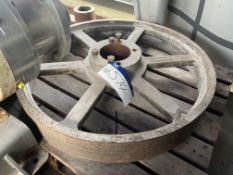 Pulley Wheels, on pallet. Lot located Bretherton, Lancashire. Lot loaded free of charge onto