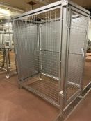 Lockable Cage, approx. 1.65m x 1m x 2.1m high, item located in Bury St Edmunds, lift out charge - £