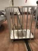 Aluminium Mobile Two Sided Cage, approx. 1.06m x 0.7m x 1.45m high, item located in Bury St Edmunds,