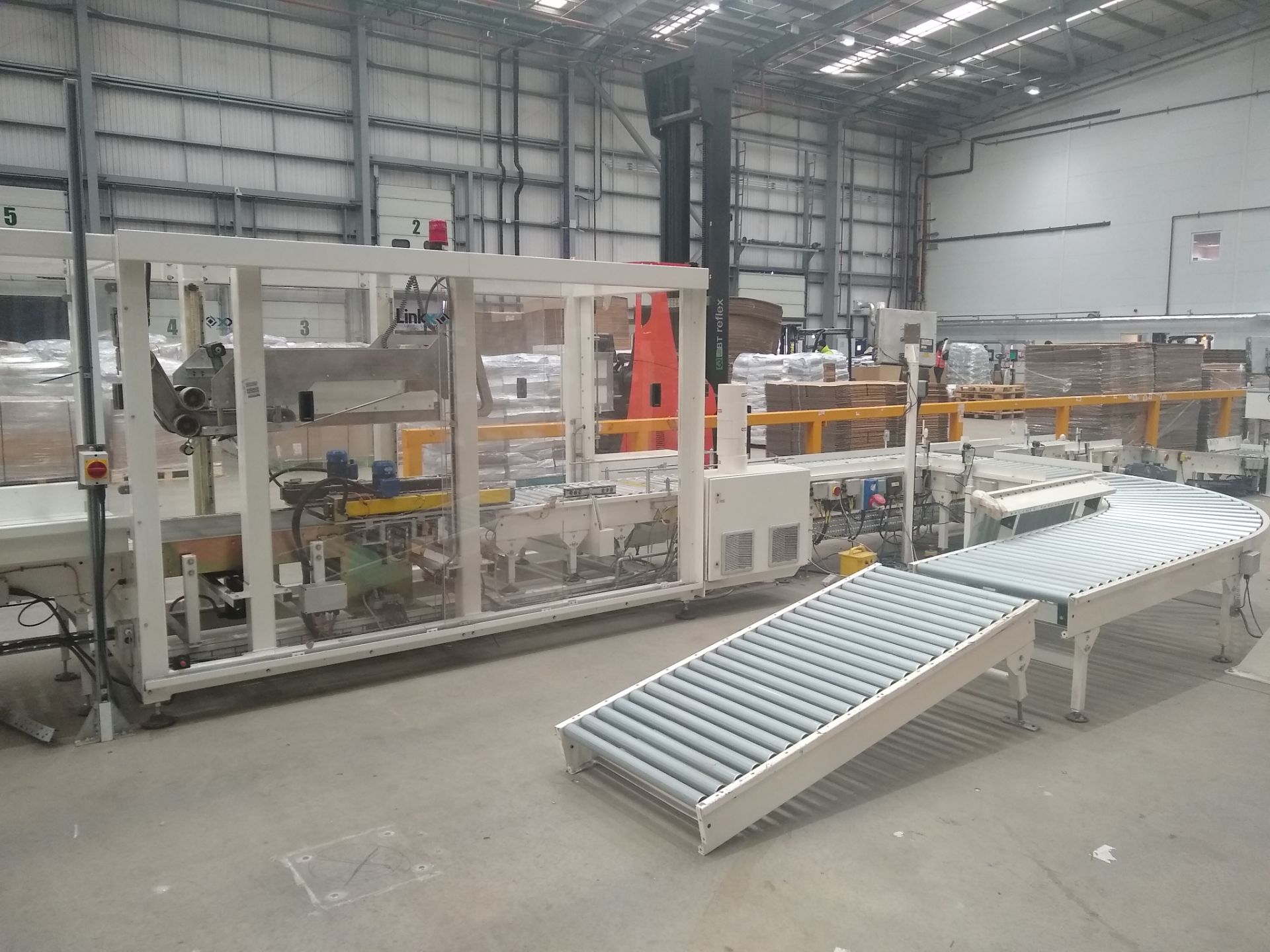 2016 Linkx Case Erector & Closer and Bag to Box Packing Line