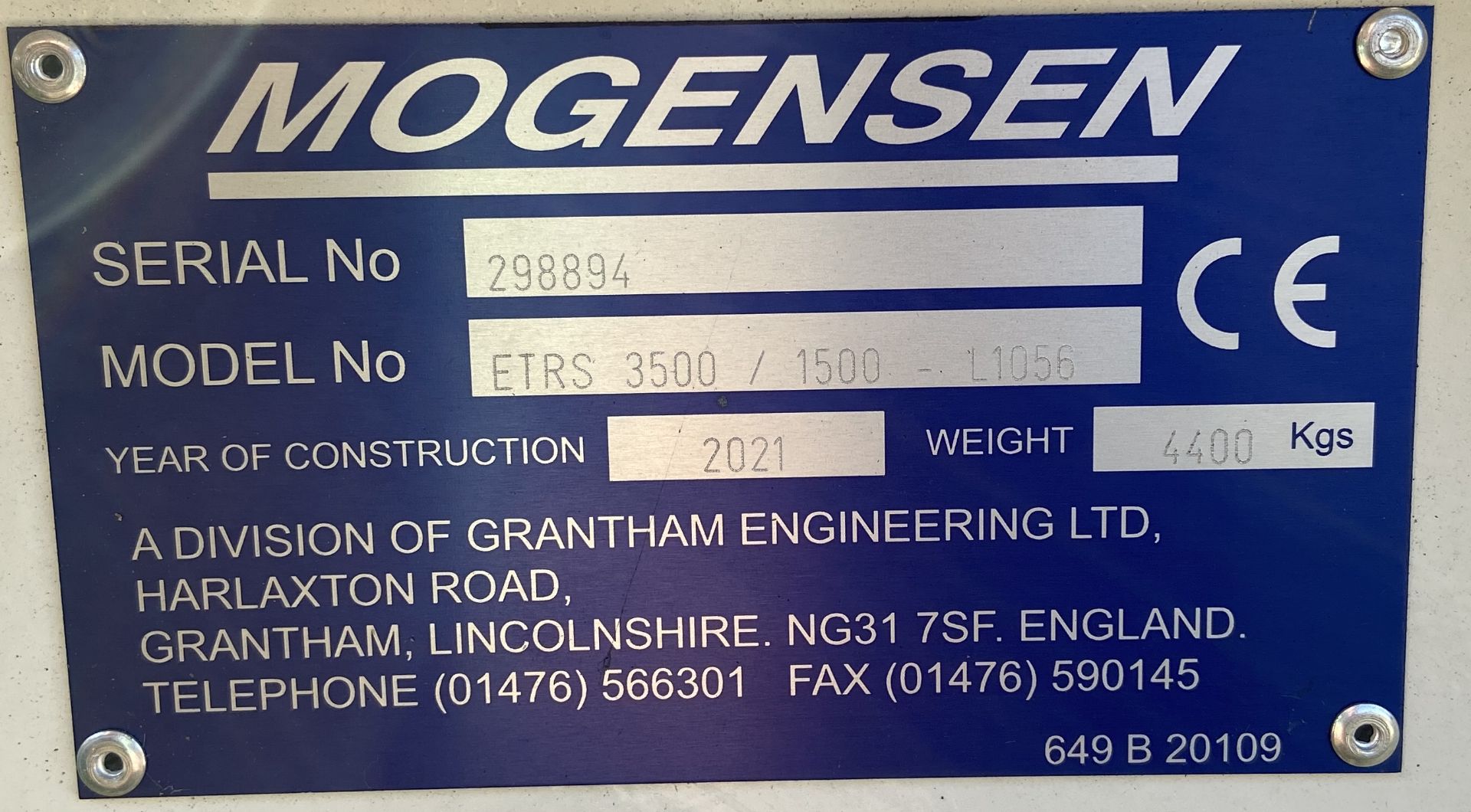 Mogensen ETRS 3500/1500 TRIPLE DECK SCREEN, serial no. 298894, year of manufacture 2021 (delivered - Image 5 of 6