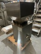 Hopper, with vibratory outfeed, HDM, approx. 550mm x 920mm x 1340mm high, item located in Bury St