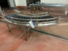 Curved Roller Conveyor, approx. 1.9m x 0.5m x 0.8m high, item located in Bury St Edmunds, lift out