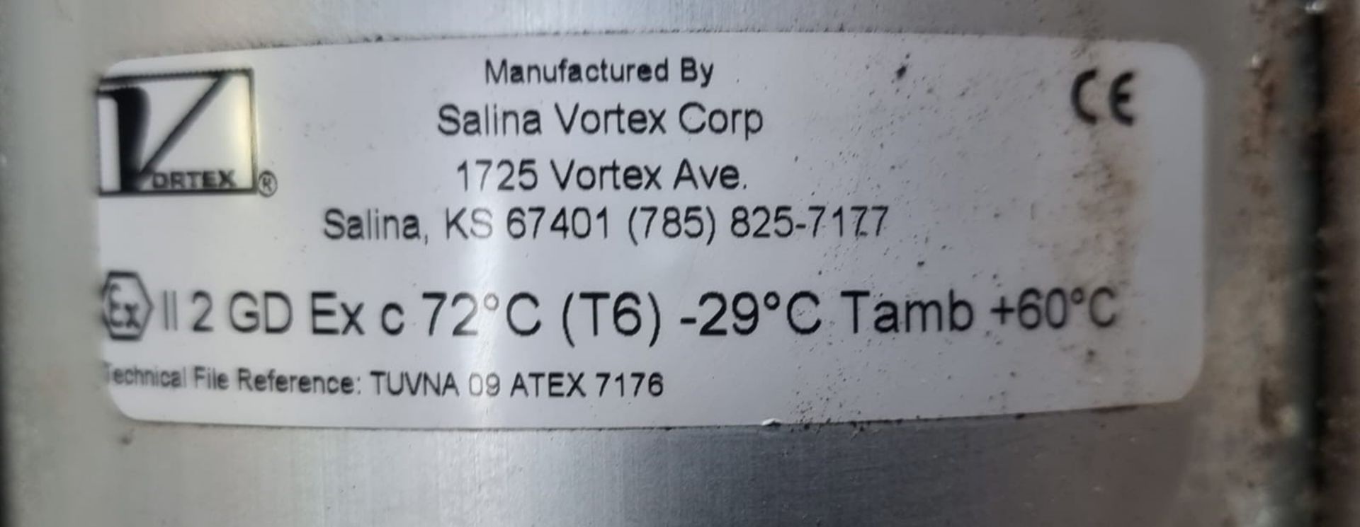 Salina Vortex Pneumatic Valve, overall length approx. 970mm, loading free of charge - yes, lot - Image 4 of 4