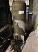 Hoval-Farrar Vertical Welded Steel Air Receiver, approx. 600mm dia. x 1.4m deep (please note this