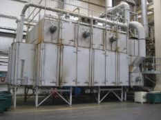 G B Process Systems Extrusion Dryer/ Cooler, year of manufacture 2014, dryer approx. 9.45m long x