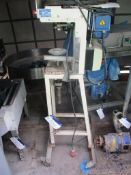 Aidpac SA Closing Machine, serial no. 5251, with mobile steel stand. Lot located Bretherton,