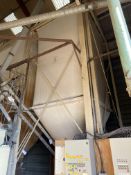 Walter Krause 25T Flexible Krause Silo, approx 3.4m x 3.4m x 6.7m to bottom of fabric silo,  with