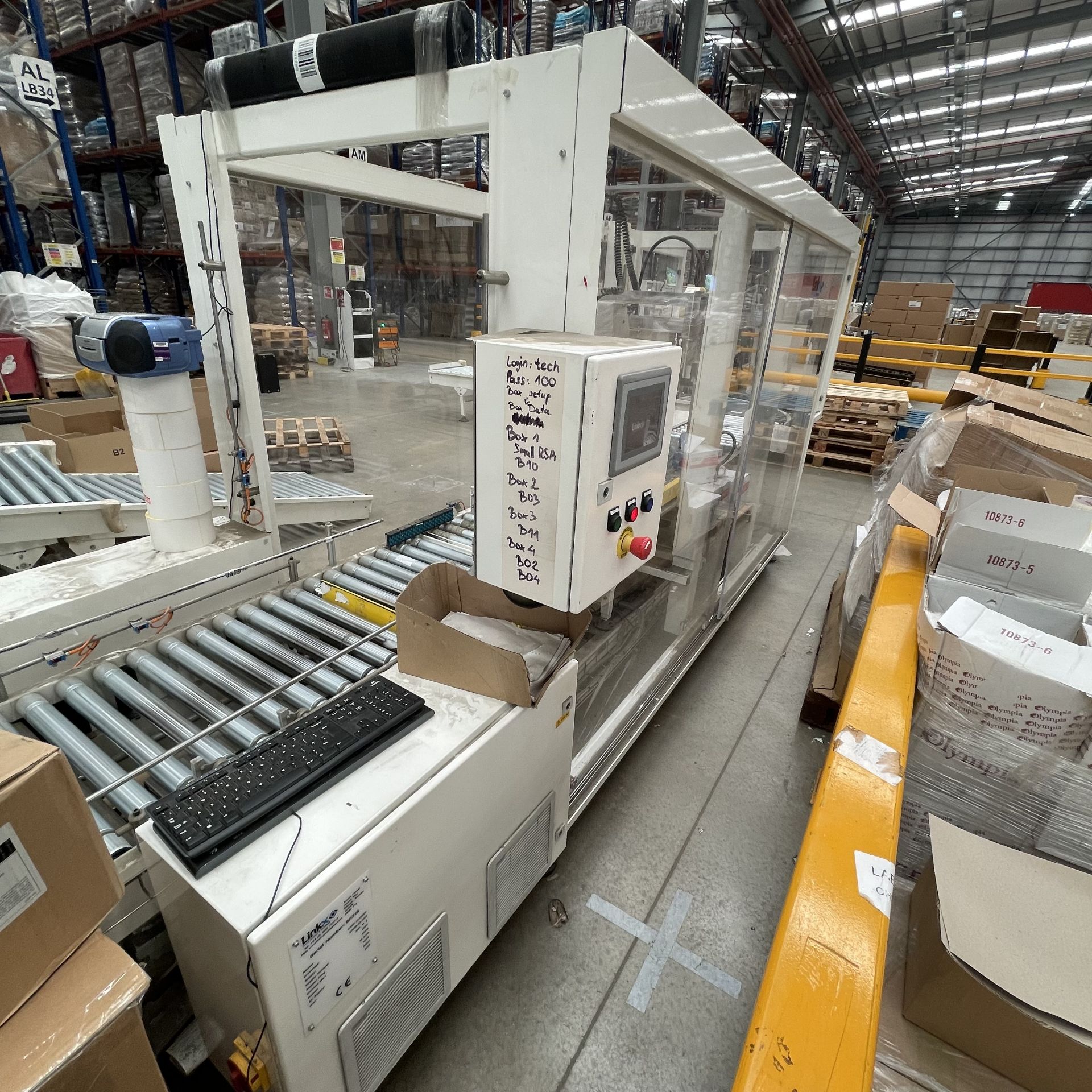 2016 Linkx Case Erector & Closer and Bag to Box Packing Line - Image 12 of 65