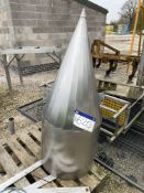 Stainless Steel Cone, approx. 500mm x 1.2m deep. Lot located Bretherton, Lancashire. Lot loaded free