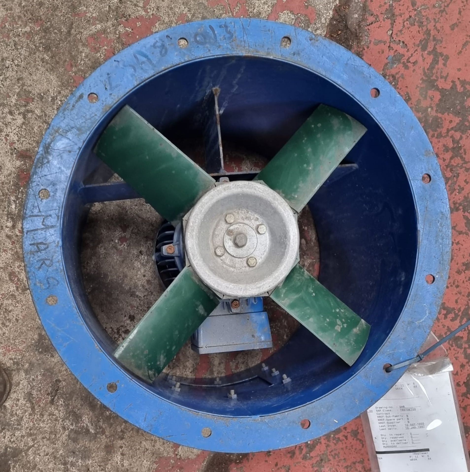 Kayavent 400mm dia. Fan, 1.5kW, loading free of charge - yes, lot located in Bradford, West - Image 2 of 3