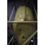 VERTICAL MIXER, approx. 1.4m dia. x approx. 2.5m deep overall, with electric motor drive, two