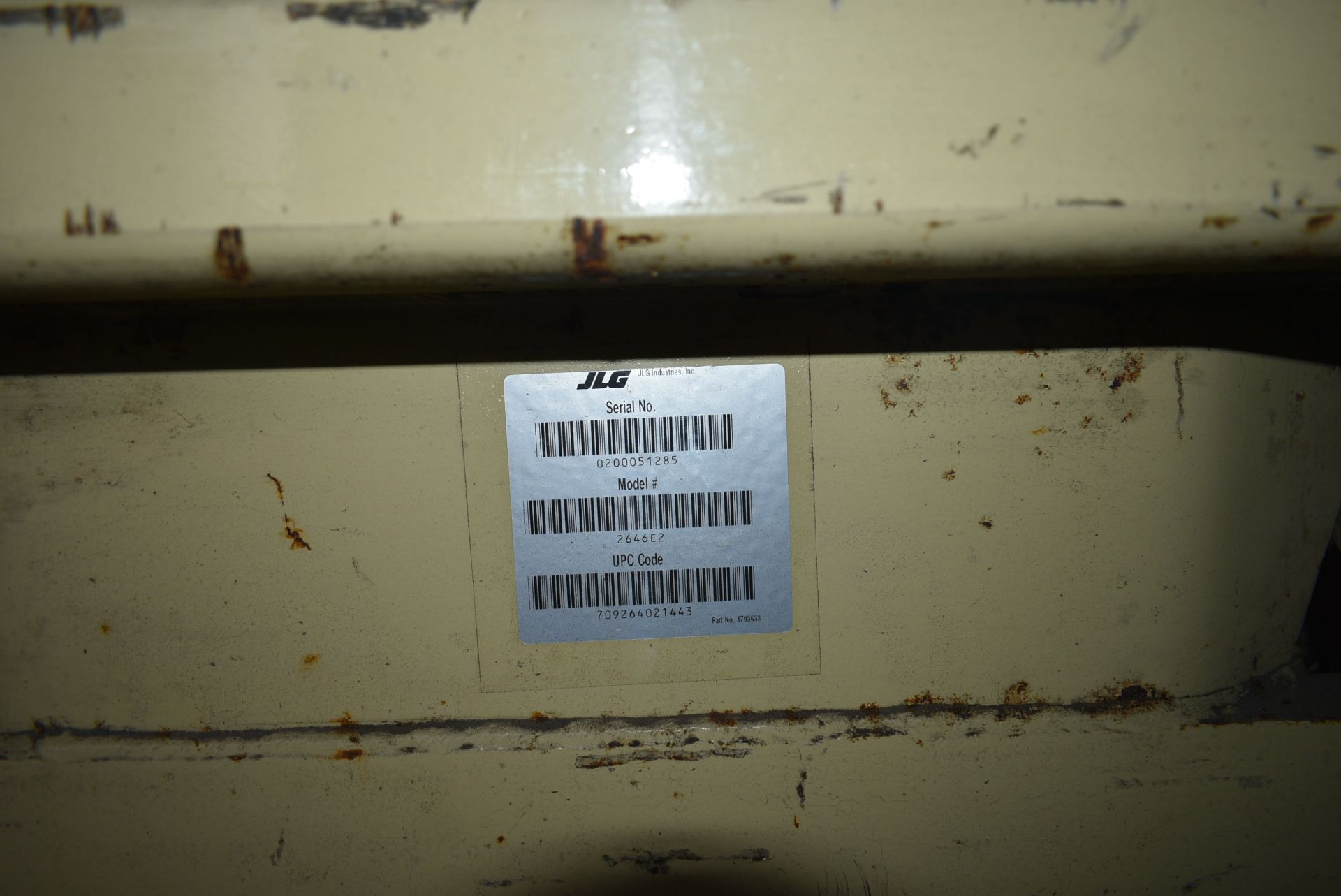 JLG 2646E2 BATTERY ELECTRIC SCISSOR LIFT ACCESS PLATFORM MEWP, serial no. 0200051285, (not - Image 5 of 6