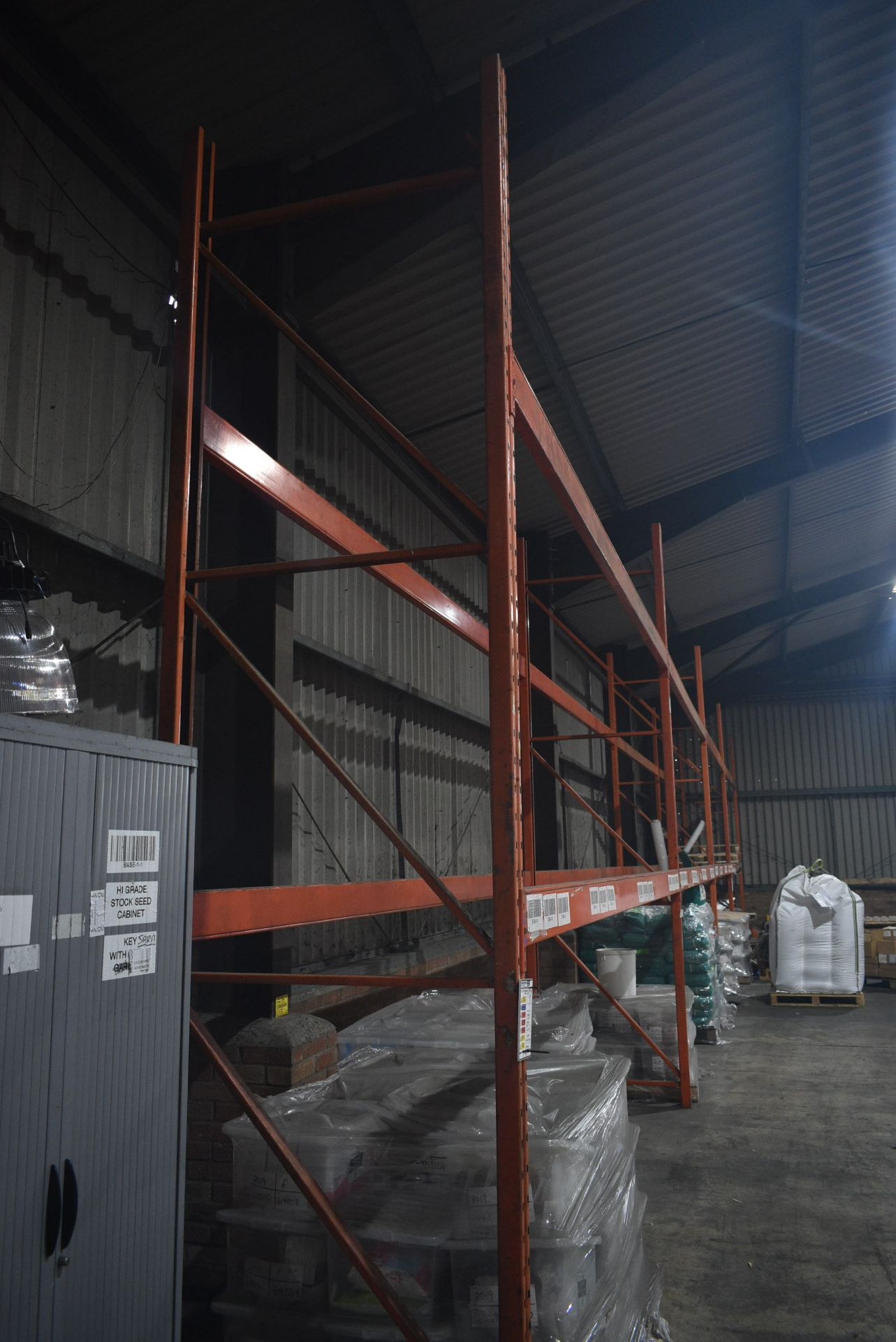 Redirack HD250 FOUR BAY TWO TIER PALLET RACK, comprising four uprights, each 1.1m x 4.1m; 16 cross - Image 2 of 4