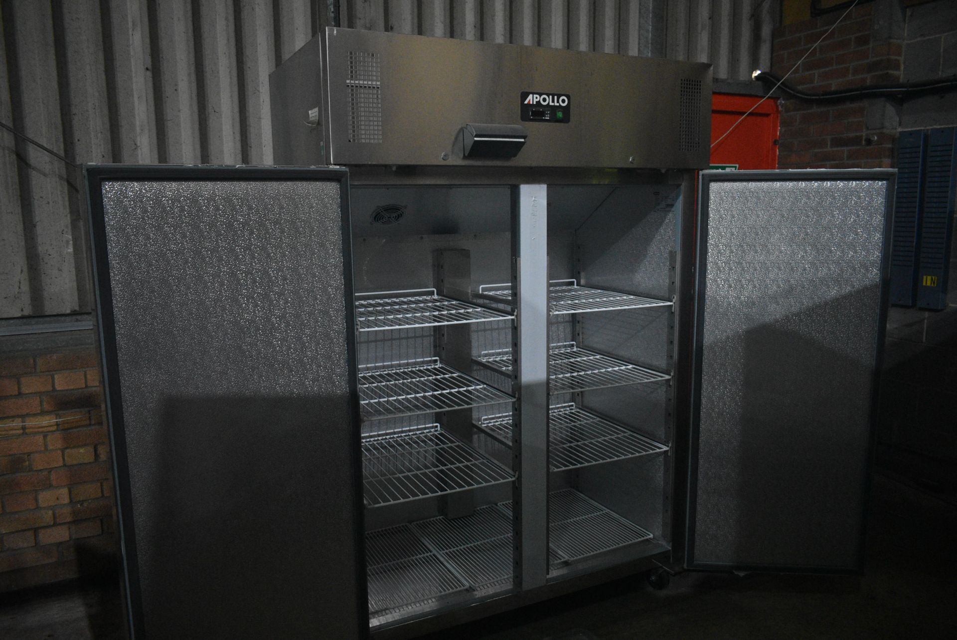 Apollo ADR1200 DOUBLE DOOR REFRIGERATOR, internal dimensions approx. 1.2m x 650mm x 1.4m high ( - Image 3 of 5