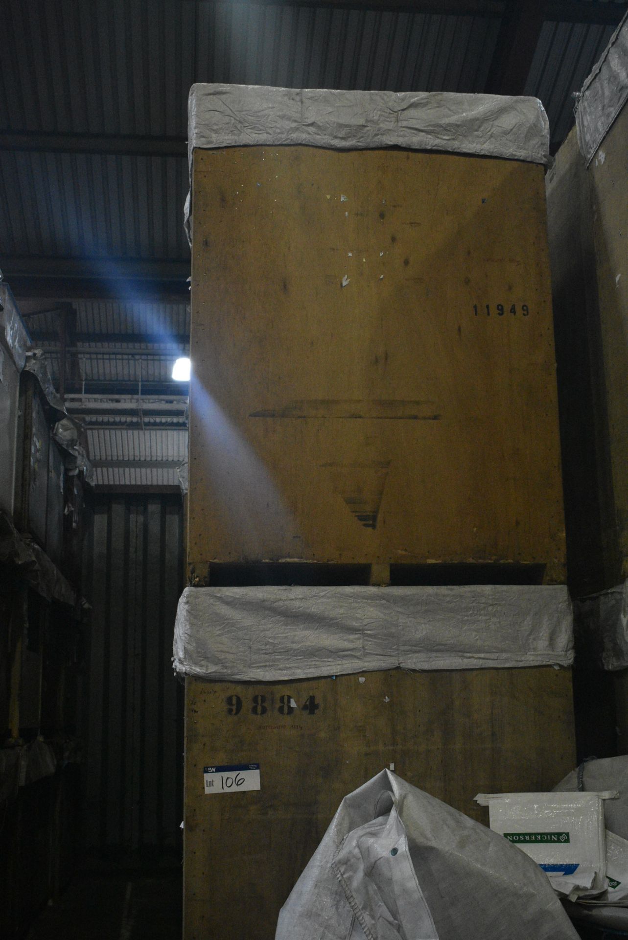 14 Timber Tote / Product Holding Boxes, each approx. 1.52m x 1.15m x 2.07m deep overall, with covers - Image 2 of 2