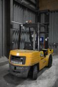 Caterpillar DP35A 3500kg rated capacity DIESEL ENGINE FORK LIFT TRUCK, serial no. 8BN10124, year