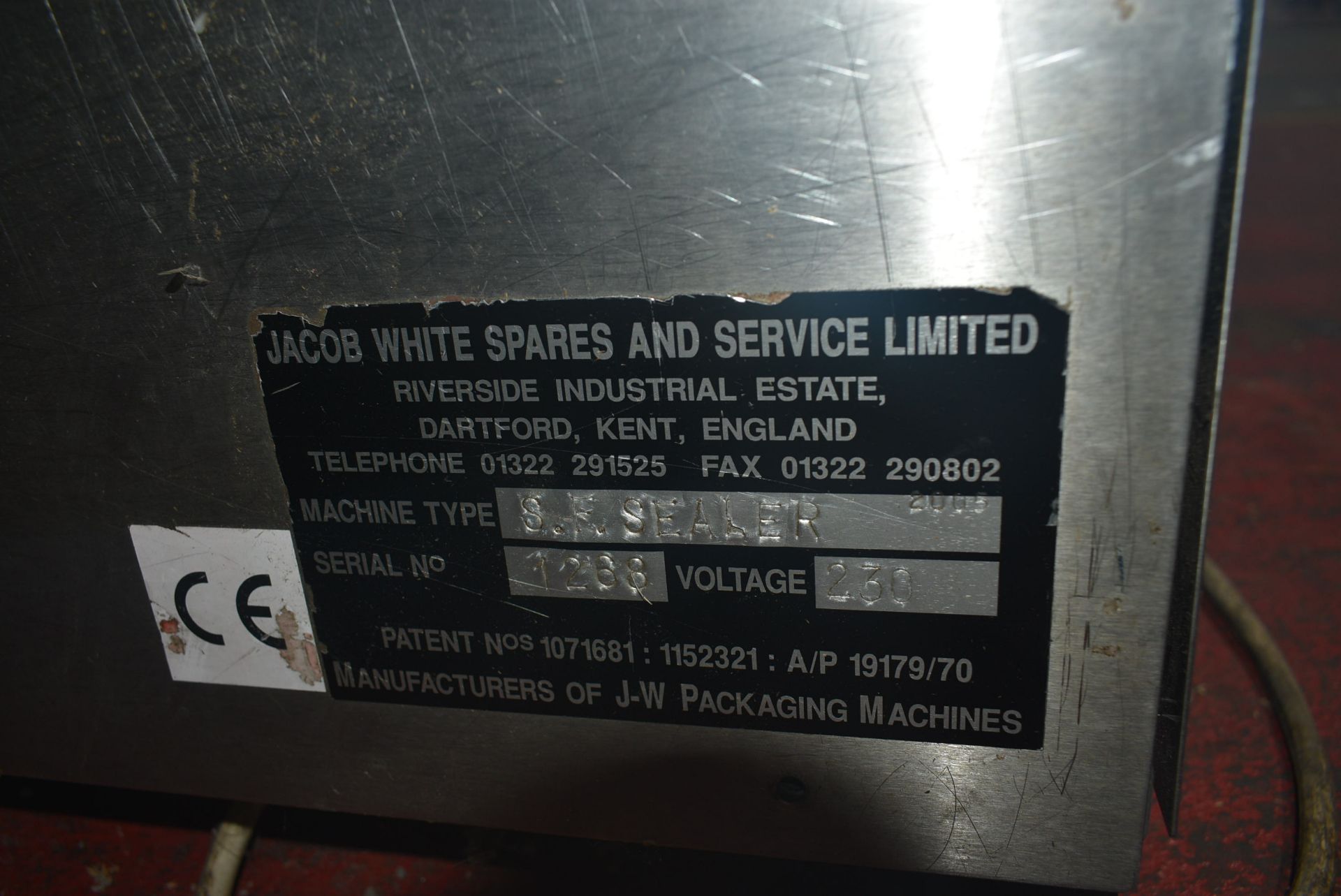 Jacob White S.F.Sealer Hot Melt Unit, serial no. 1268, 230V (free dismantling and free loading on to - Image 4 of 4