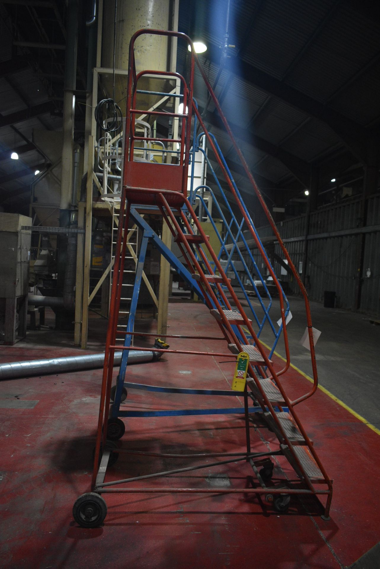 Eight Rise Mobile Warehouse Ladder (free dismantling and free loading on to purchasers transport for - Image 2 of 2