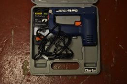 Clarke Four Way Electric Staple Gun, with carry ca