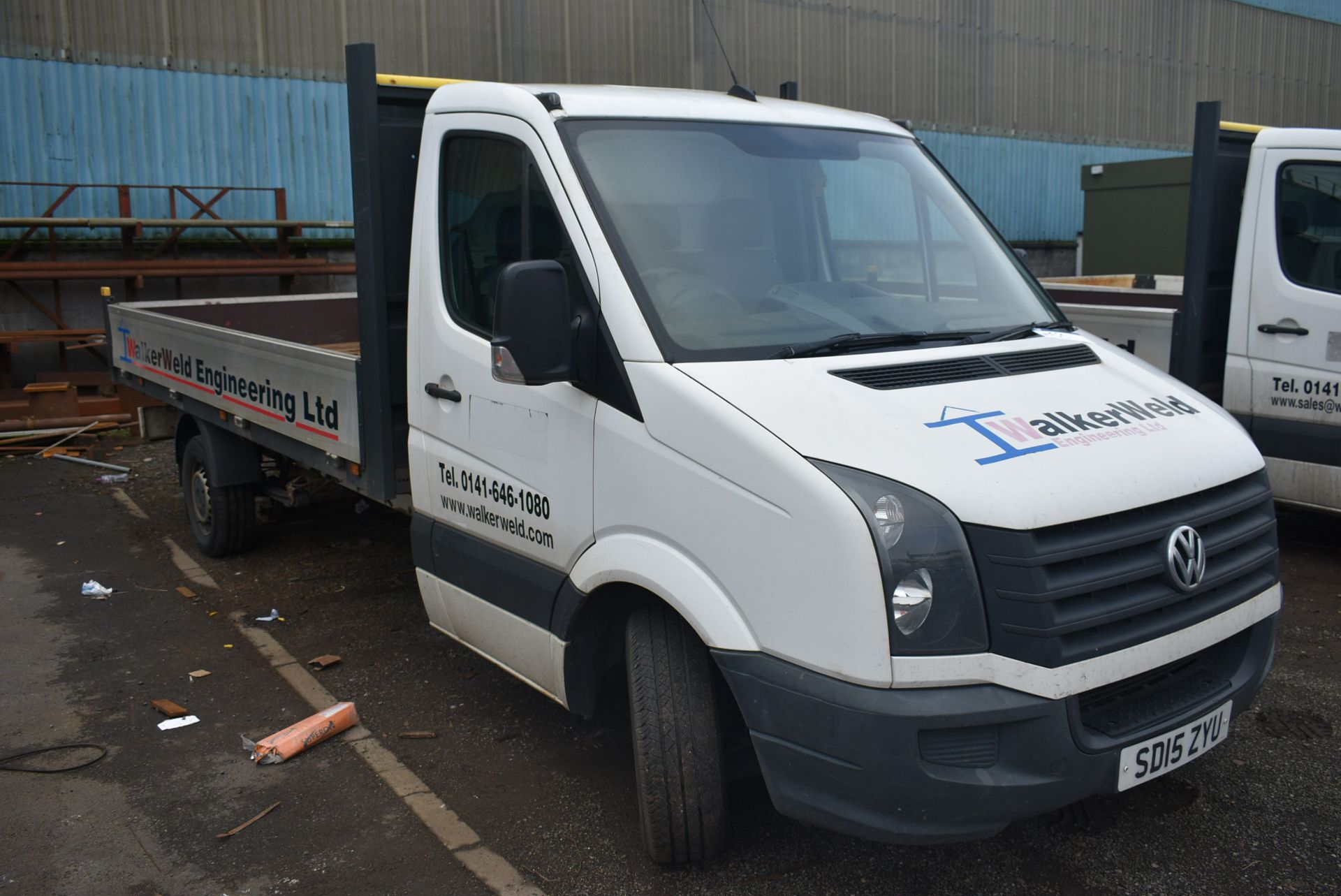 Volkswagen CRAFTER CR35 TDi DIESEL DROPSIDE TRUCK, - Image 3 of 11